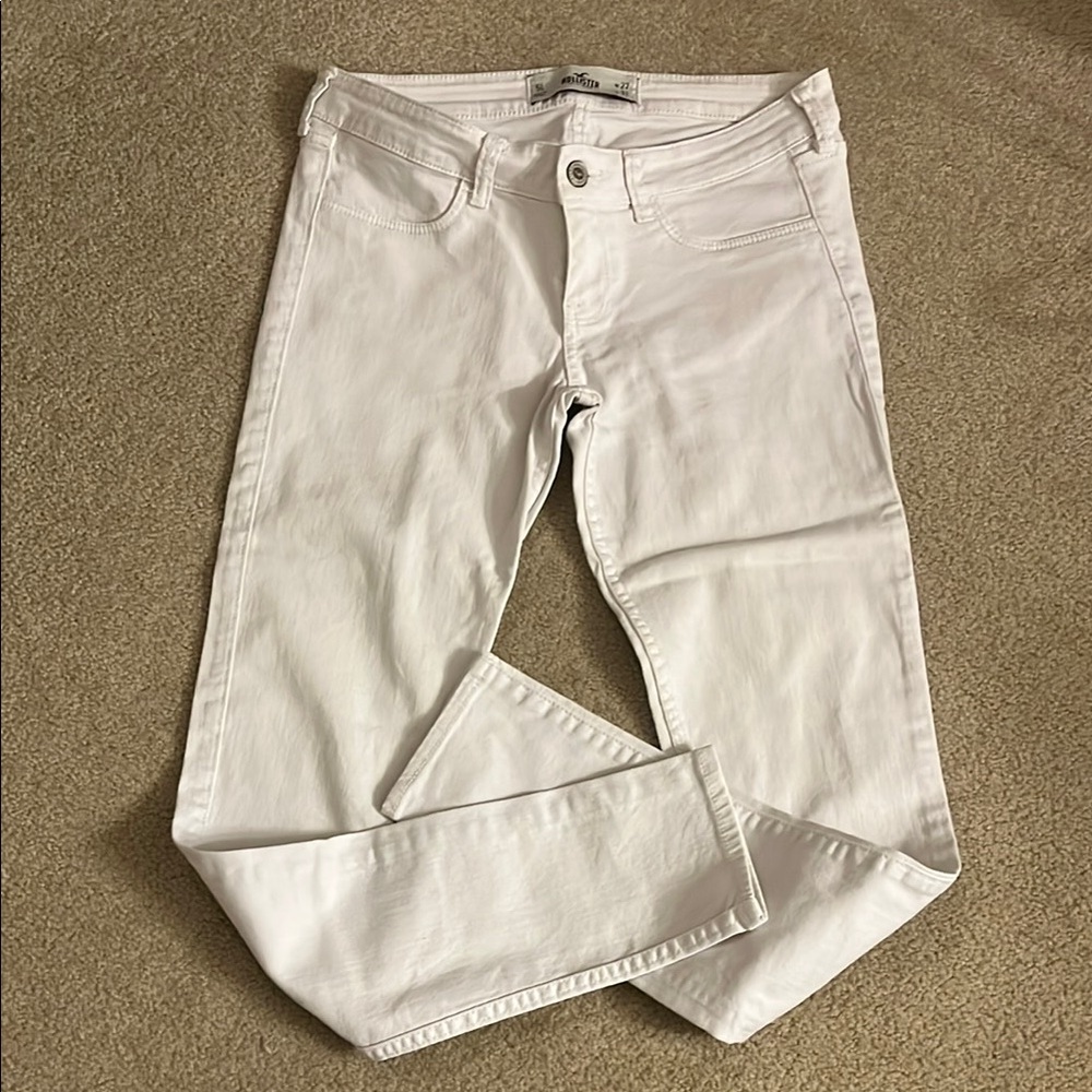 Hollister white skinny jeans